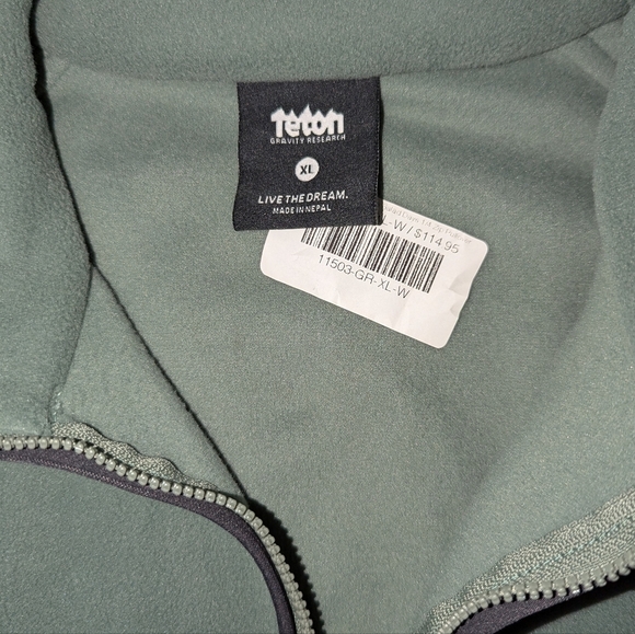 Teton Gravity Research Polartec x TGR Salad Days 1/4 Zip Pullover Women's XL - Picture 7 of 15